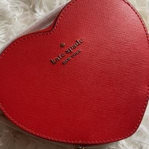 Brand New! Kate Spade "Love Shack" mini heart-shaped crossbody.